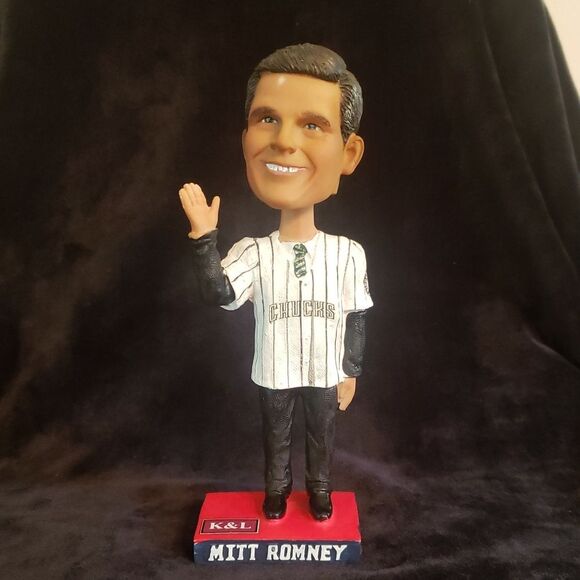 2012 Wausau Wisconsin Woodchucks Issued Mitt Romney Bobblehead Figurine - Picture 1 of 10